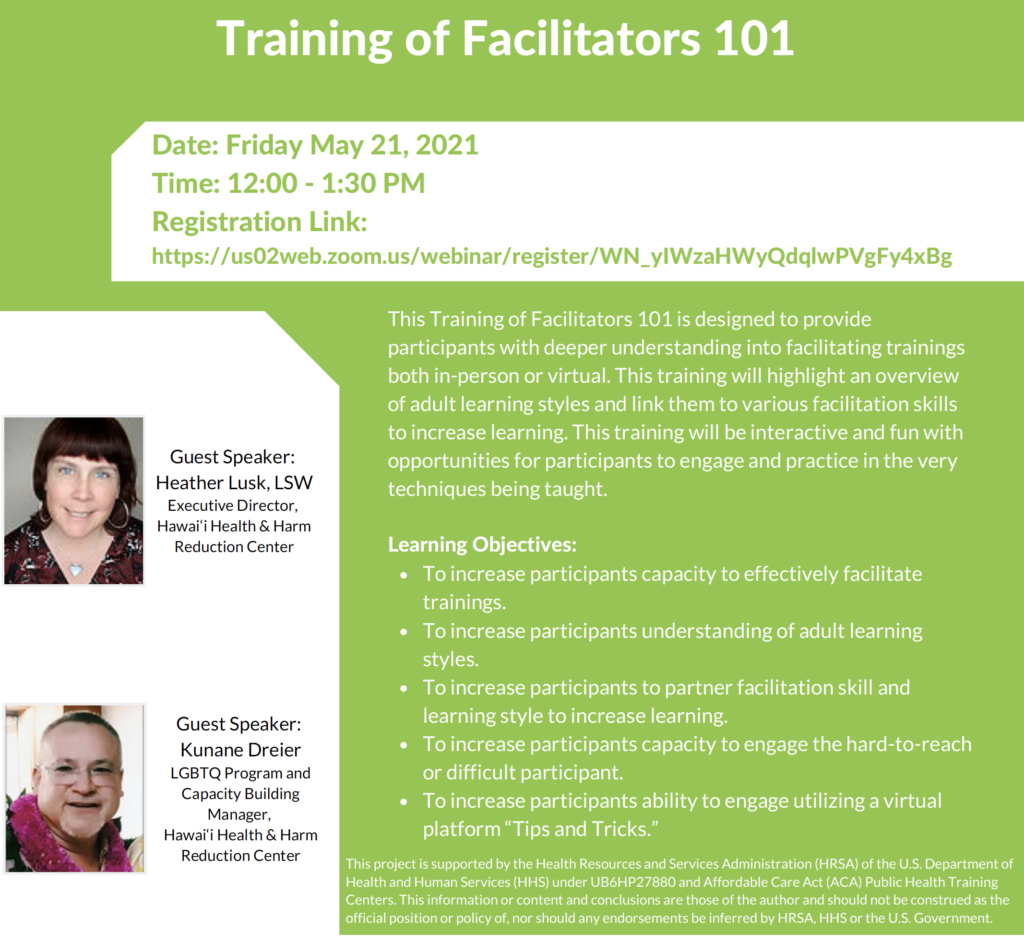 Training of Facilitators 101